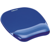 Fellowes 冰藍水晶啫喱手腕軟墊連滑鼠墊 Crystals Gel Wrist rest with mouse pad (blue)