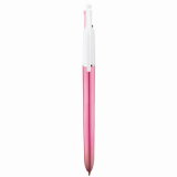 BIC閃亮系列雙色原子筆 – 粉紅色筆桿 (黑及粉紅色) Shiny 2 Colours Pen – Pink Barrel (Black & Pink)