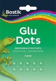 BOSTIK Blu-Tack Glue Sticky Glu Dots Removable (Clear)